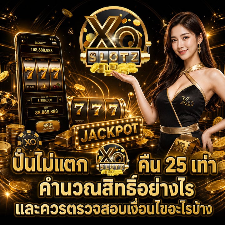 ปั่นไม่แตก xoslotz คืน 25 เท่า